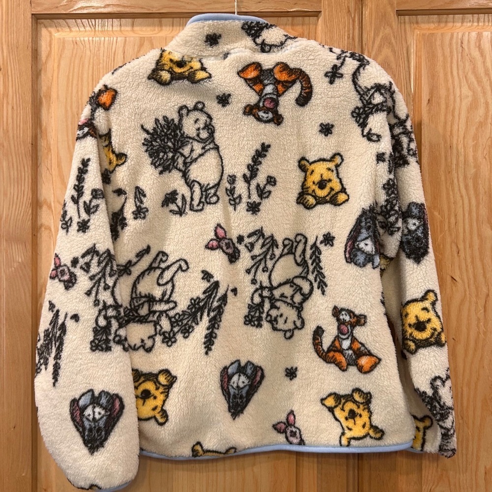 Disney Winnie the Pooh Pullover XS Fleece Quarter Zip Sweatshirt - Picture 2 of 11